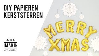 DIY voor Kerst  Maak de mooiste papieren Kerststerren [upl. by Fanchon]