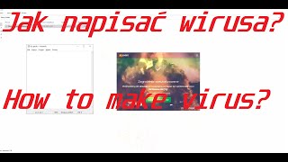 Jak zrobić wirusa w notatniku trojan VIRUS  How to make virus [upl. by Kenti381]