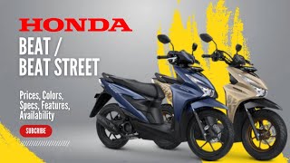 2024 All New Honda BeatBeat Street Price Colors Specs Features Availability [upl. by Anirual557]