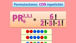 Permutaciones CON repetición [upl. by Eppes]