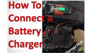 How to connect a car battery charger [upl. by Nahguav698]