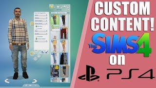 CUSTOM CONTENTMODS THE SIMS 4 PS4 HOW TOTutorial amp Lets Play [upl. by Mozes]