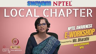 SWAYAM NPTEL Local Chapters  Introduction  NPTEL Awareness EWorkshop  Ms Bharathi  NPTEL [upl. by Belding293]