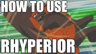 How To Use Rhyperior Ryperior Strategy Guide Pokemon [upl. by Aihsena]