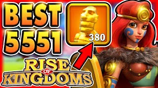 Best 5551 Legendary Commanders in Rise of Kingdoms 2023 F2P [upl. by Ehtyaf542]