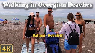 Walking in Georgian Beaches  Batumi  Kobuleti [upl. by Peddada]