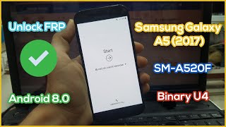 A5 2017 FRP Bypass Android 80 without pc  Samsung Galaxy SMA520F Security U4 [upl. by Ssilem101]