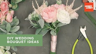 DIY Wedding Bouquet Ideas  Hobby Lobby® [upl. by Aeslahc]