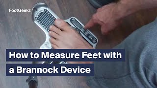 How to Measure Feet with a Brannock Device  Full Explanation [upl. by Yebot36]