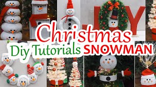 10 DIY Christmas Snowman Crafts Creative Tutorials for the Holidays [upl. by Nerb330]