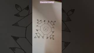 🌺🌹 66dots Rangoli 🌺🌹shorttrendingchandrika creation [upl. by Genesia]