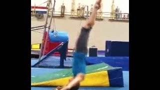 Back Extension Rolls Bent And Straight Arm With Coach Meggin Professional Gymnastics Coach [upl. by Mirelle189]