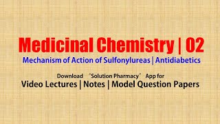 Medicinal Chemistry II 70 Mechanism of Action of Sulfonylureas  Antidiabetics  Diabetes [upl. by Eetnuahs]