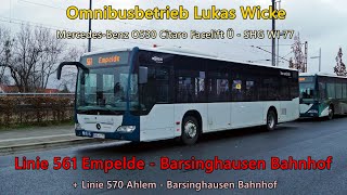 Sound Bus MercedesBenz O530 Citaro Facelift Ü von Omnibusbetrieb Lukas Wicke  SHG WI 77 Voith [upl. by Anitnuahs]