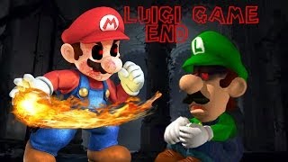 LUIGIEXE END  DAMN YOU MARIO Horror Game [upl. by Haldeman]