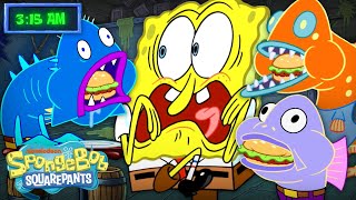 An Entire NIGHT in the Krusty Krab 🔦😱  SpongeBob [upl. by Naga]