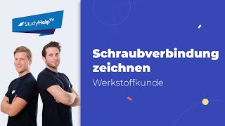 Schraubverbindung zeichnen  StudyHelp [upl. by Soirtimid]