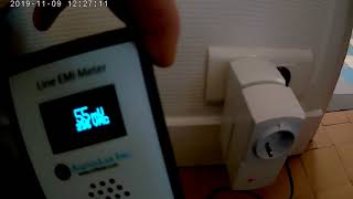 Test de bruit sur prise compteur LINKY avec 2 filtre Stetzerizer GSF240 44 [upl. by Shore]