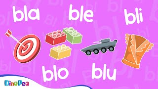 bla ble bli blo blu  Vocabulario para niños  Sílabas trabadas [upl. by Cuthbertson]