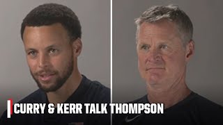 Steph Curry and Steve Kerr describe the feeling of Klay Thompson leaving the Warriors  NBA on ESPN [upl. by Shanta527]