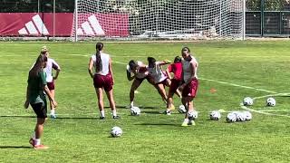 AS ROMA WOMEN ALLENAMENTO 4 AGOSTO 2024 2 [upl. by Samuela]