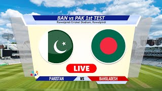 🔴Pak vs Ban Live  Day2  Test  Pakistan vs Bangladesh Live Cricket Match Today Score amp Commentary [upl. by Harpp]