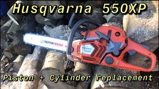 Starting Procedure for Husqvarna 550 xp Mark 2  Tree Felling [upl. by Berner]