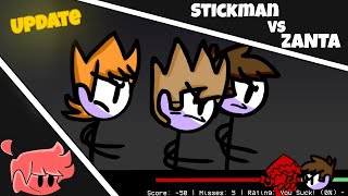 FNF Stickmans Vs Zanta Update Android [upl. by Eniarol]