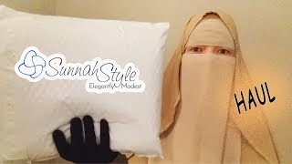 Sunnah Style Haul  First impressions on their flap niqab hooded wrap hijab and plain bisht abaya [upl. by Ly792]