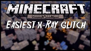 EASIEST XRAY GLITCH in Minecraft PE  MCPE Xray Trick Pocket Edition [upl. by Ydoc]