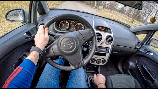 2006 Opel Corsa D 12 80HP  POV Test Drive 1040 Joe Black [upl. by Wiedmann375]