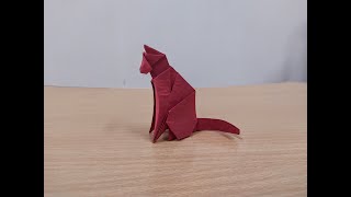 How To Make Origami Cat Instructions Step By Step [upl. by Ahsiela]