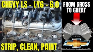 Chevy LS 60 LY6  Strip Clean Paint  START TO FINISH [upl. by Kimitri]