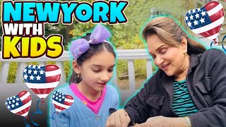 Newyork With kids ♥  Bushra Ansari Vlogs [upl. by Kiel643]