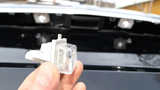 Mercedes W212  How To Change License Plate Lamp [upl. by Liakim724]