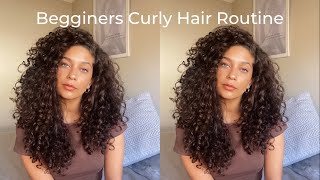 UPDATED CURLY HAIR ROUTINE FOR BEGINNERS  Detailed [upl. by Oiziruam]