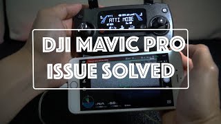 DJI Mavic Pro Issue Solved  DJI Go 4 apps not connecting to Remote Controller [upl. by Hgiellek]