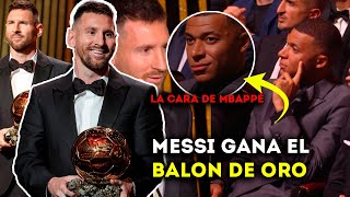 MESSI GANA EL BALÓN DE ORO 2023 y ESTO DIJO  ASÍ FUE LA GALALO QUE NO SE VIÓ EN TV MBAPPÉ [upl. by Santoro]