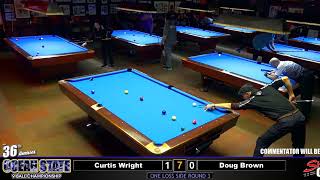 Curtis Wright Vs Doug Brown  Race to 7  Ocean State 9 Ball Championship [upl. by Aseretairam419]