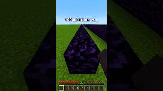 100 OBSIDIAN VS PICKAXE shortsfeed viralshorts minecraft [upl. by Claudine293]