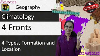 Fronts  Formation Locating them on Maps amp 4 Types in Climatology Examrace [upl. by Asenav]