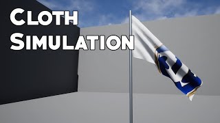 UE4 Tutorial Cloth Simulation See description [upl. by Annehcu10]