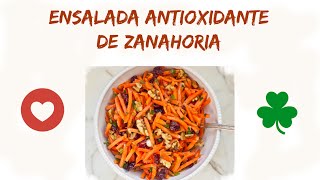 Ensalada Antioxidante de Zanahoria  Deliciosa  Vegana [upl. by Seline]