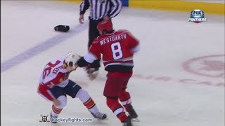 Eric Selleck vs Kevin Westgarth Mar 19 2013 [upl. by Drake]