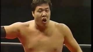 AJPW  Genichiro Tenryu Toshiaki Kawada amp Fuyuki vs Jumbo Tsuruta The Great Kabuki amp Inoue [upl. by Yedoc]