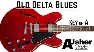 Old Delta Blues in A major  Guitar Backing Track [upl. by Bernard]