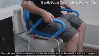 Toilet Lift  GentleBoost 3in1 Commode Chair  Platinum Health [upl. by Lebasiairam]