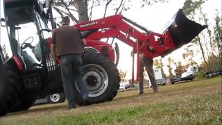 How to remove a Front End Loader from a Mahindra Tractor [upl. by Analat]