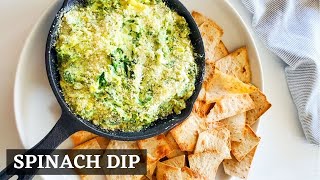 Quick And Easy Spinach Dip l How To Make Spinach Dip With Cream Cheese  Easy Recipe [upl. by Gillespie]