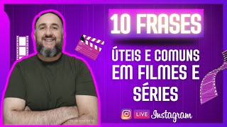 🔴 10 Expressões Básicas de Filmes e Séries em Inglês que Você PRECISA Saber [upl. by Annawak267]